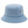 Chapeau bob taille unique en tissu denim bleu style décontracté