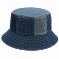 Chapeau bob taille unique en denim bleu style décontracté