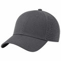 Casquette taille unique gris foncé en tissu perforé respirant style sportif