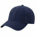 Casquette de baseball taille unique bleu marine en tissu perforé respirant
