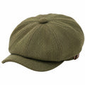 Casquette gavroche taille unique textile kaki à chevrons ajustable