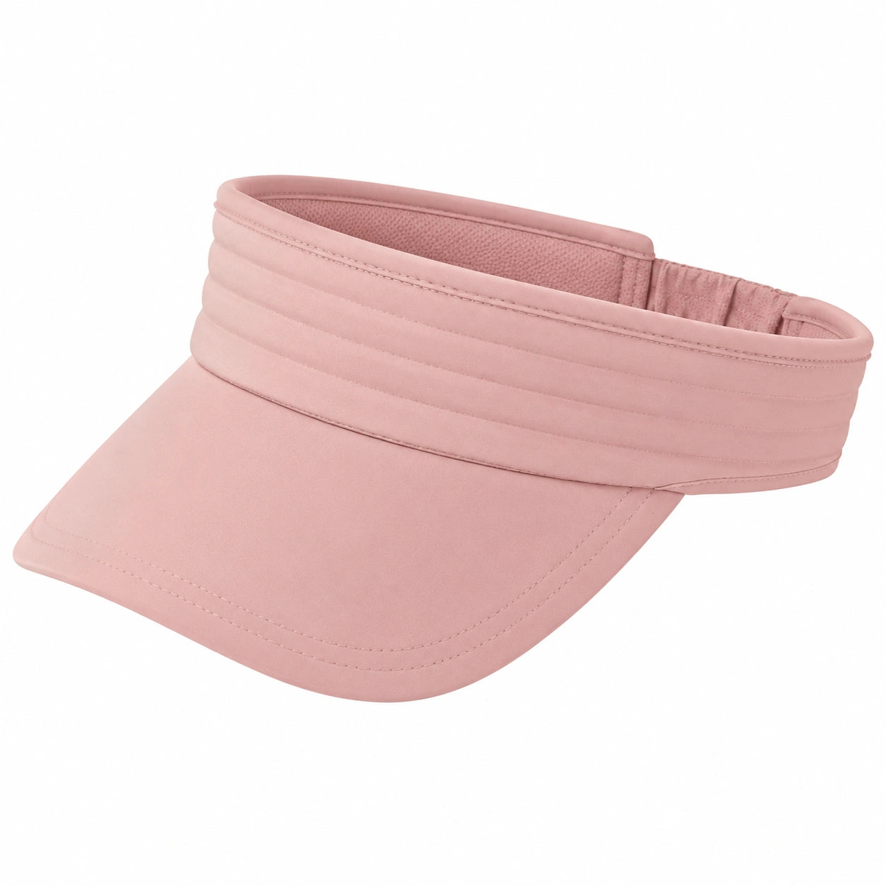 Visière taille unique en tissu rose - protection solaire réglable