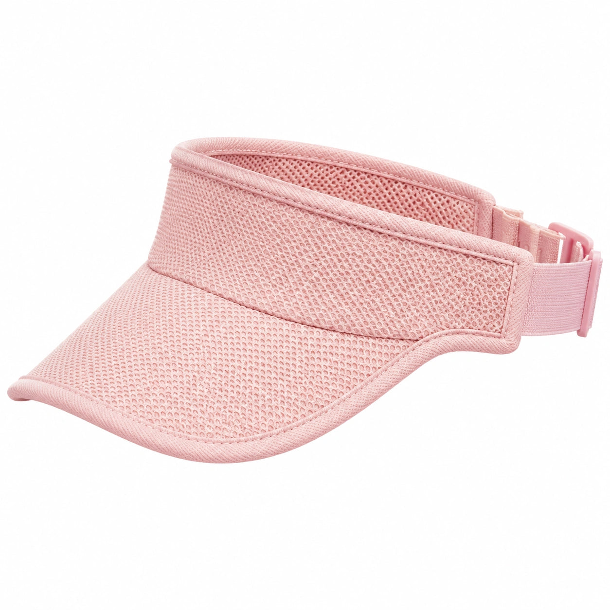 Visière de sport taille unique en maille rose réglable