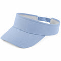 Visière taille unique en textile bleu clair ajustable pour activités extérieures